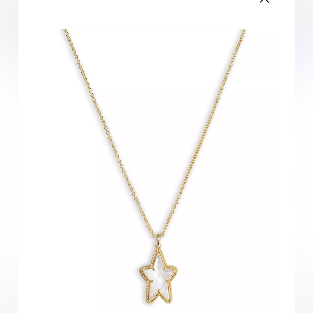 NWT- Kendra Scott Ada Mother of Pearl Star Pendant Necklace - Picture 2 of 4